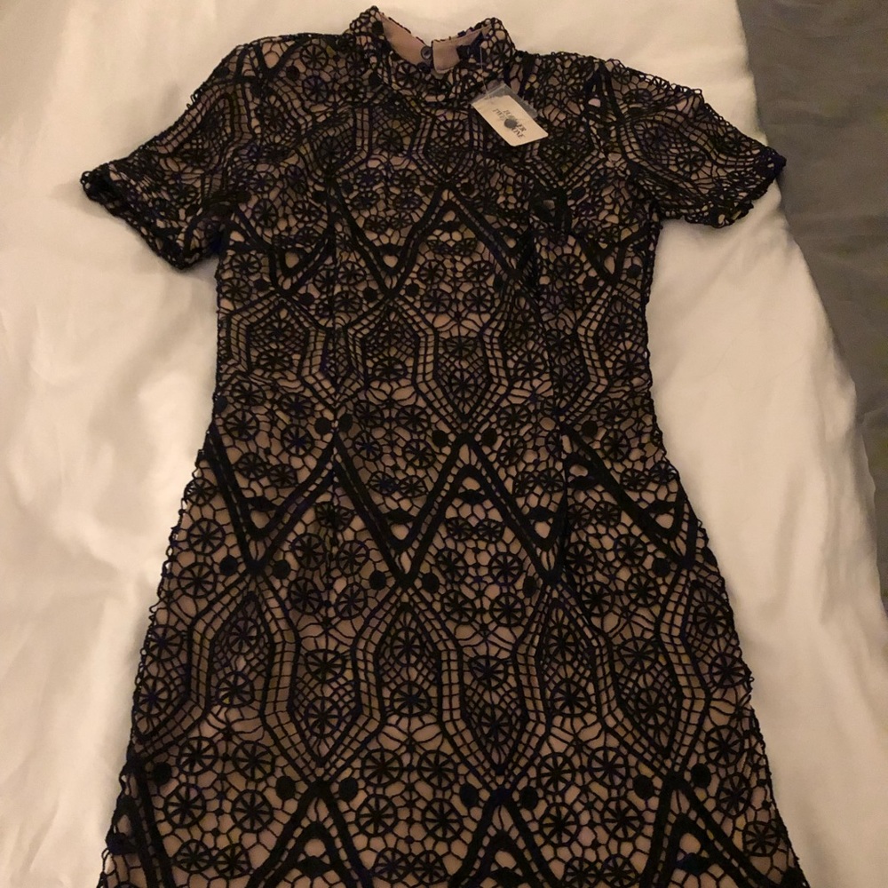 Forever 21 beige and black dress